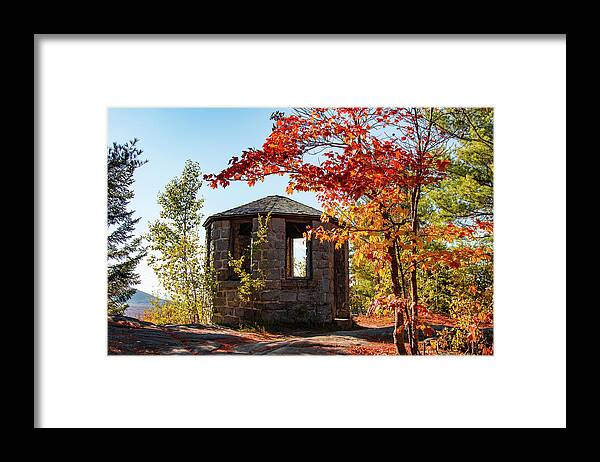 Owl’s Head Overlook Framed Print featuring the photograph Owls Head Outlook point by Jeff Folger