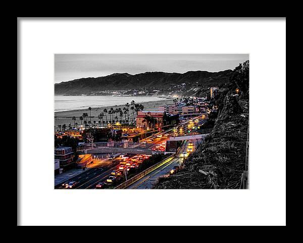 Pacific Coast Highway Framed Print featuring the photograph P C H At Twilight by Gene Parks