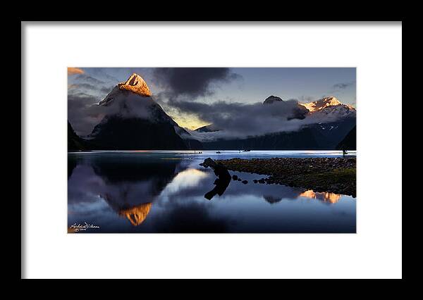 Mitre Framed Print featuring the photograph P E A K S by Andrew Dickman