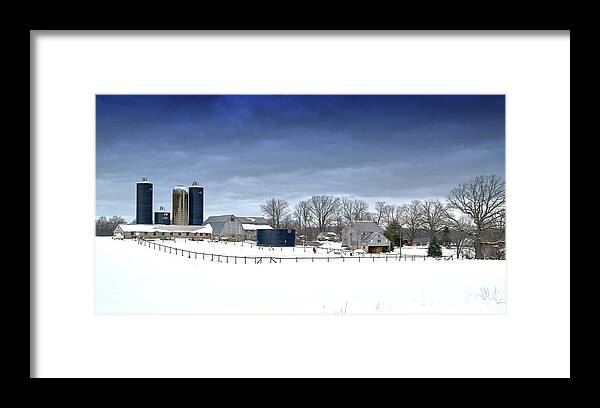 Landscape Framed Print featuring the photograph PA Farm by Paul Ross