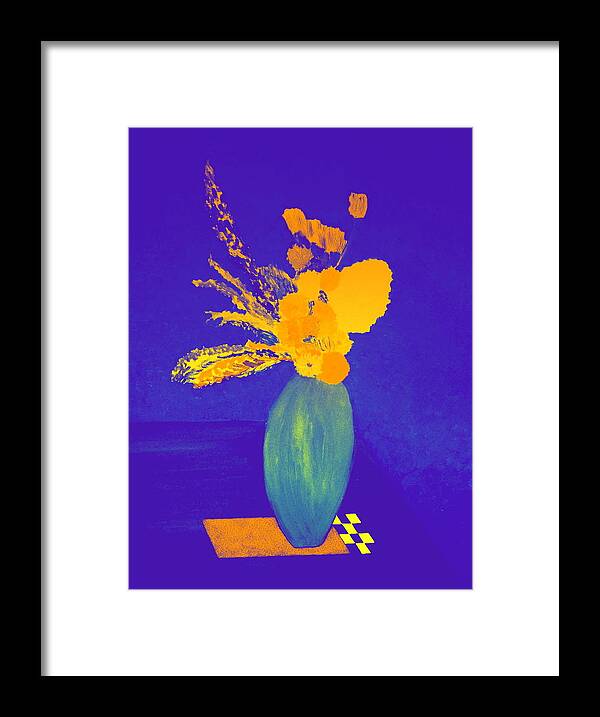 Vase Framed Print featuring the painting Pablo's Vase by Bill OConnor