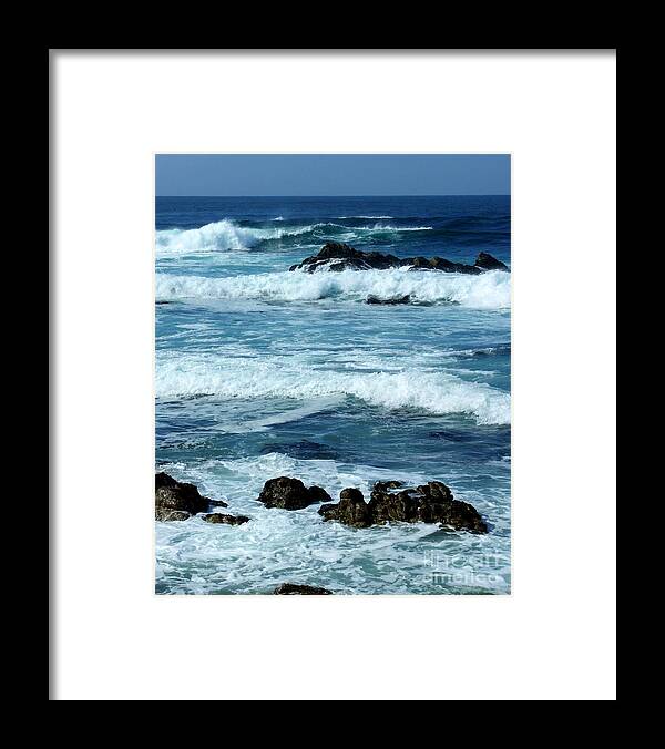 Artoffoxvox Framed Print featuring the photograph Pacific Coast Seascape Photograph by Kristen Fox