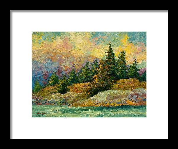 Alaska Framed Print featuring the painting Pacific Island by Marion Rose