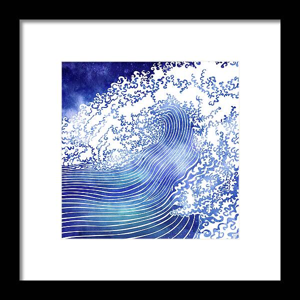 Swell Framed Print featuring the mixed media Pacific Waves II by Stevyn Llewellyn