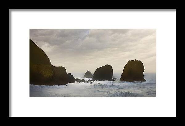 Ocean Framed Print featuring the photograph Pacifica Surf by John Hansen