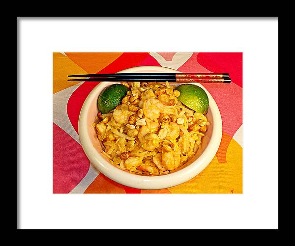 Pad Thai Framed Print featuring the photograph Pad Thai by Robert Meyers-Lussier