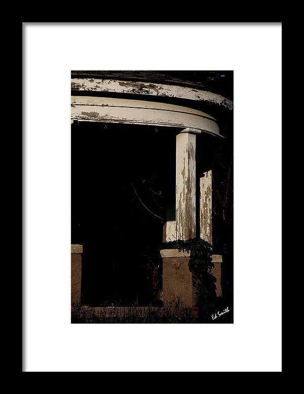Pagan Porch Framed Print featuring the photograph Pagan Porch by Edward Smith