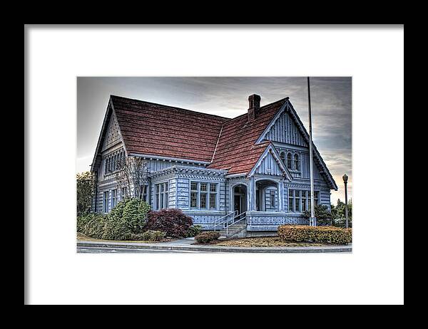 Hdr Framed Print featuring the photograph Painted Blue House by Brad Granger