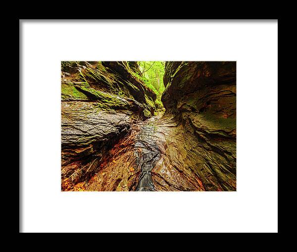 Indiana Framed Print featuring the photograph Painted Canyon by Todd Bannor
