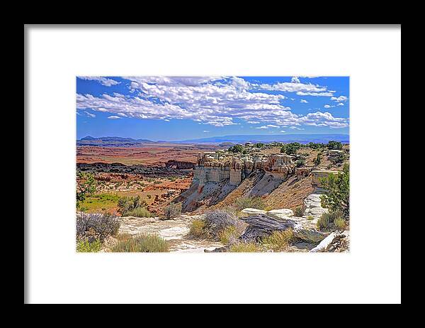 Utah Framed Print featuring the photograph Painted Desert of Utah by Peter Kennett
