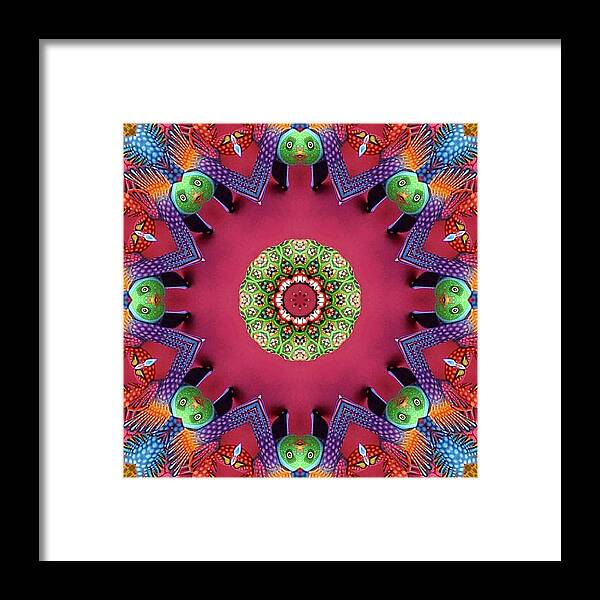 Kaleidoscopes Framed Print featuring the photograph Painted Faces by Kathleen Stephens