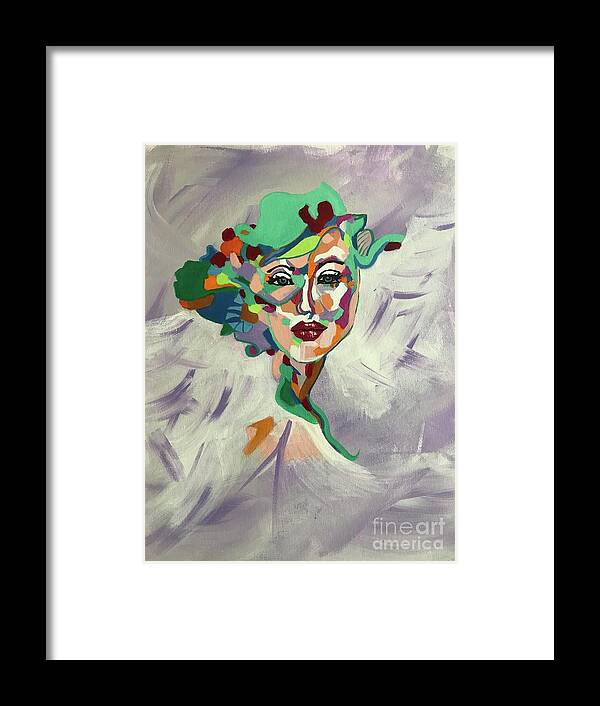 Original Art Work Framed Print featuring the painting Painted Lady #2 by Theresa Honeycheck
