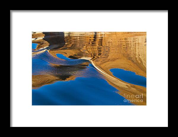 Lake Powell Framed Print featuring the photograph Painting on Water by Kathy McClure
