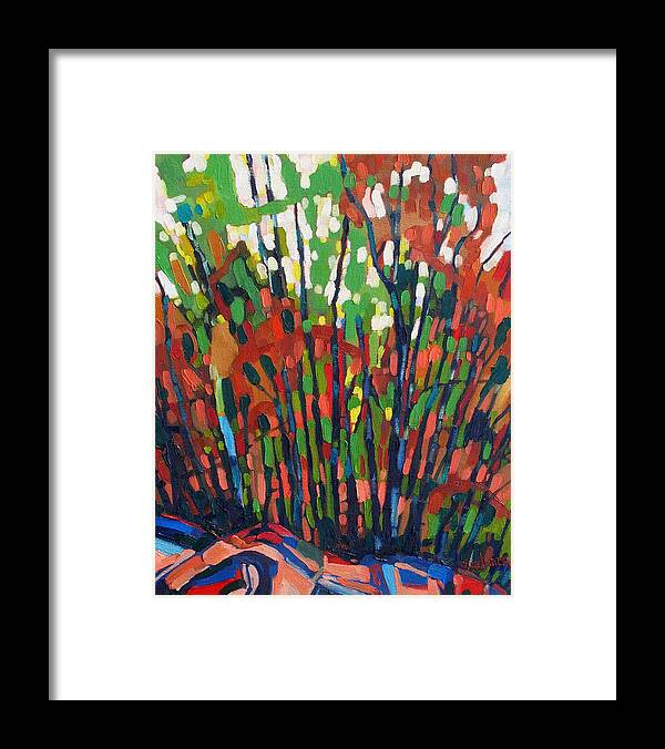 1093 Framed Print featuring the painting Painting the Forest for the Trees by Phil Chadwick