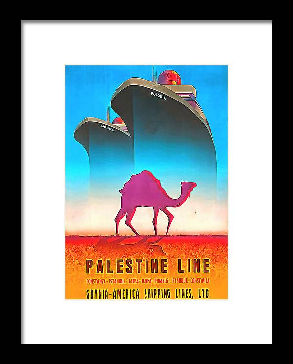 Palestine Framed Print featuring the photograph Palestine Line by Munir Alawi