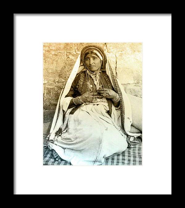 Palestine Framed Print featuring the photograph Palestinian Woman by Munir Alawi