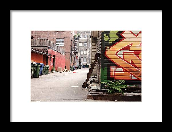 Urban Framed Print featuring the photograph Pallette Lean Also by Kreddible Trout