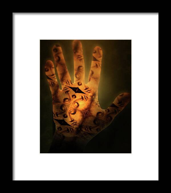 Composite Framed Print featuring the photograph Palm Reading by Jim Painter