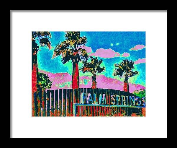 Palm Springs Framed Print featuring the photograph Palm Springs Gateway Three by Randall Weidner