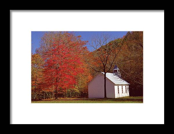 Church Framed Print featuring the photograph Palmer Chapel by Alan Lenk