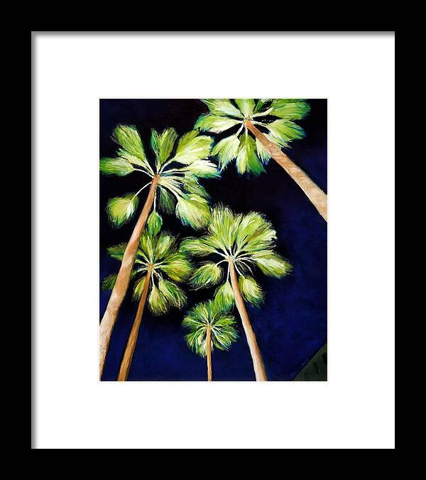 Palm Trees Framed Print featuring the painting Palms by Karyn Robinson