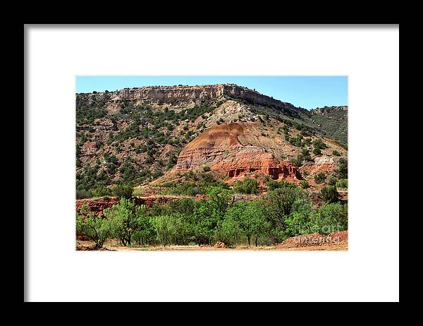 Palo Duro Framed Print featuring the photograph Palo Duro Canyon in Texas by Louise Heusinkveld