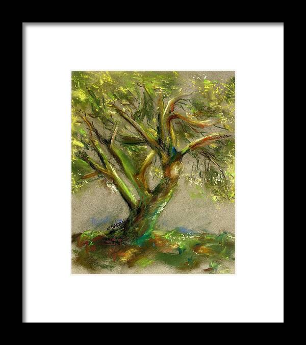 Desert Framed Print featuring the painting Palo Verde by Marilyn Barton