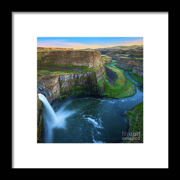 America Framed Print featuring the photograph Palouse Falls Pool by Inge Johnsson