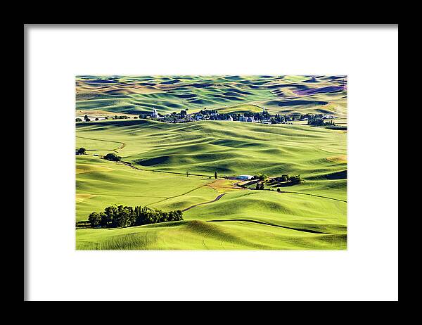 Photography Framed Print featuring the photograph Palouse from Steptoe by Joe Kopp