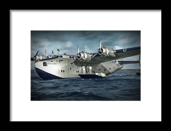 Boeing 314 Framed Print featuring the photograph Pan Am Boeing B314 by Franchi Torres