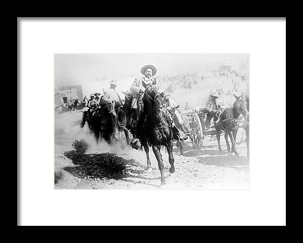 History Framed Print featuring the photograph Pancho Villa, Mexican Revolutionary by Science Source