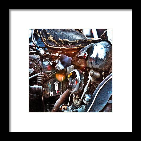 Harley Framed Print featuring the photograph Panhead 1 by David Ralph Johnson