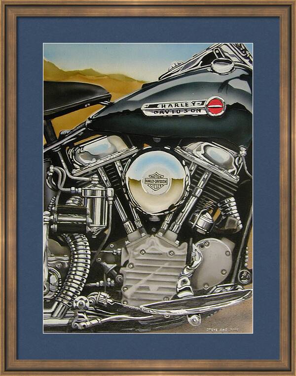 Panhead Harley Davidson Engine by Steve Aho