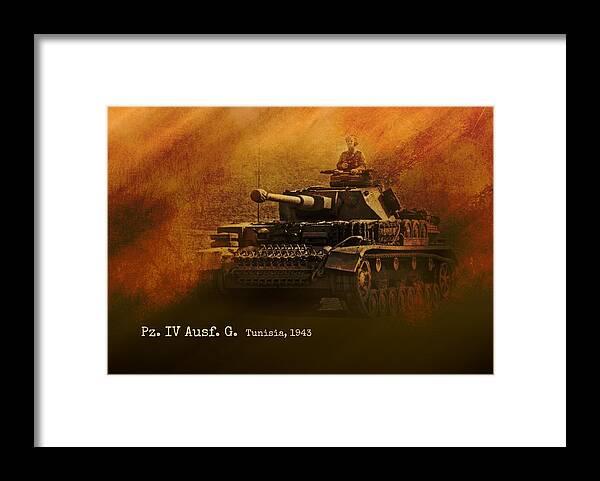 Panzer Framed Print featuring the digital art Panzer 4 Ausf G by John Wills