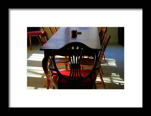 Memory Framed Print featuring the photograph PaPa Used to Sit There by KG Thienemann