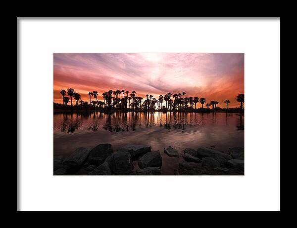 Heidenreich Framed Print featuring the photograph Papago's Fire by American Landscapes