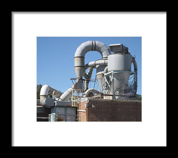 Digital Photograph Framed Print featuring the photograph Paper recycling plant 1 by Stephen Hawks