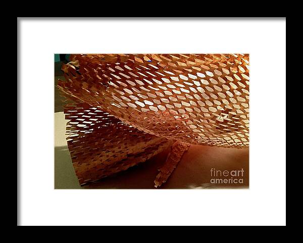 Color Texture Pattern Light Framed Print featuring the photograph Paper Series 1-9 by J Doyne Miller