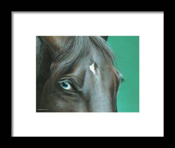 Horse Framed Print featuring the painting Pappy by Mike Brown