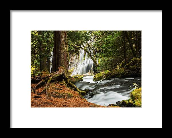 Panther Creek Framed Print featuring the photograph Paradise at Panther Creek by Angie Vogel