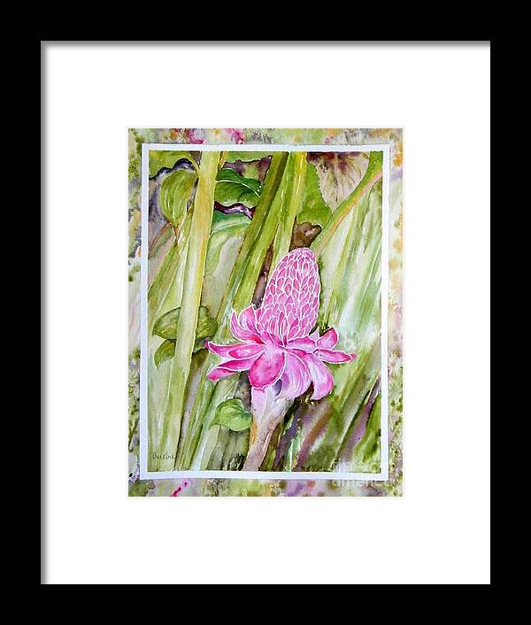 Flowers Framed Print featuring the painting Paradise in Vloom by Diane Kirk