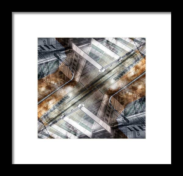 Parallel Framed Print featuring the photograph Parallel Worlds by Wayne Sherriff