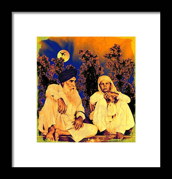 Parents Framed Print featuring the digital art Parents by Bliss Of Art