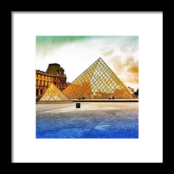 Icparis Framed Print featuring the photograph Paris - Louvre by Luisa Azzolini
