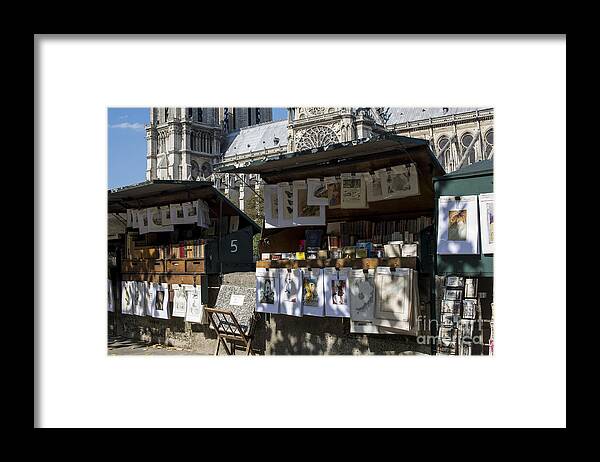 Attraction Framed Print featuring the photograph Paris Booksellers by Juli Scalzi
