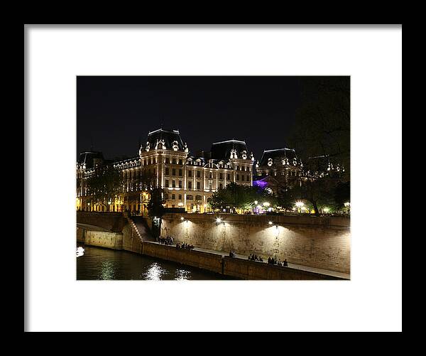 Paris Police Headquarters Framed Print featuring the photograph Paris Police Headquarters by Andrew Fare