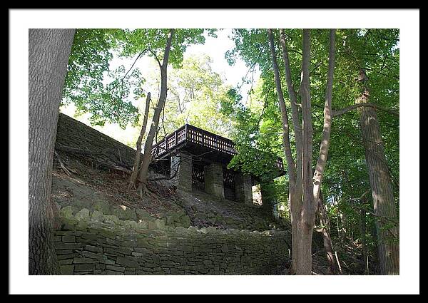 Vintage Framed Print featuring the photograph Park Fortress by Ee Photography