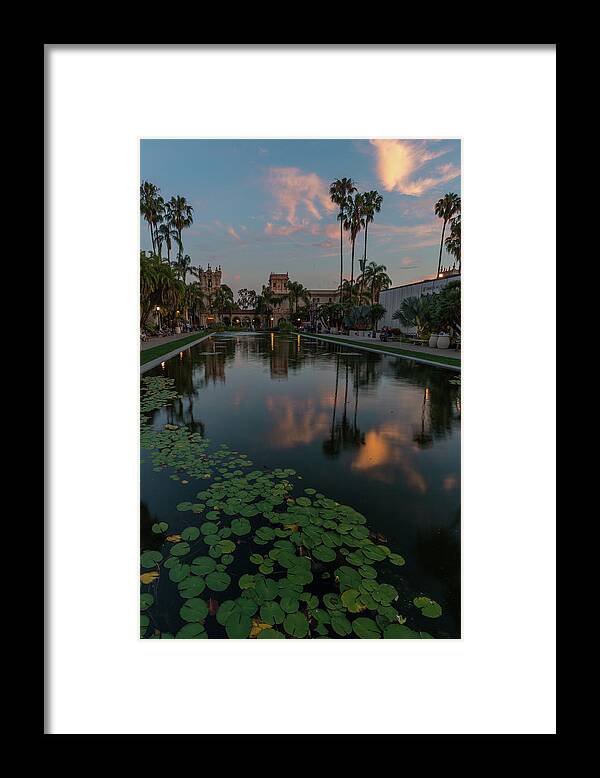 San Diego Framed Print featuring the photograph Park Place Saturday Night by TM Schultze