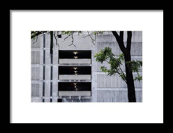 Color Framed Print featuring the photograph Parkade by Kreddible Trout