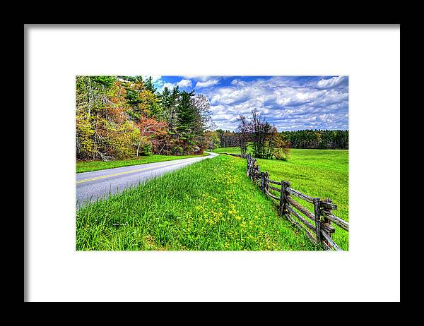 Blue Ridge Parkway Framed Print featuring the photograph Parkway Spring by Dale R Carlson